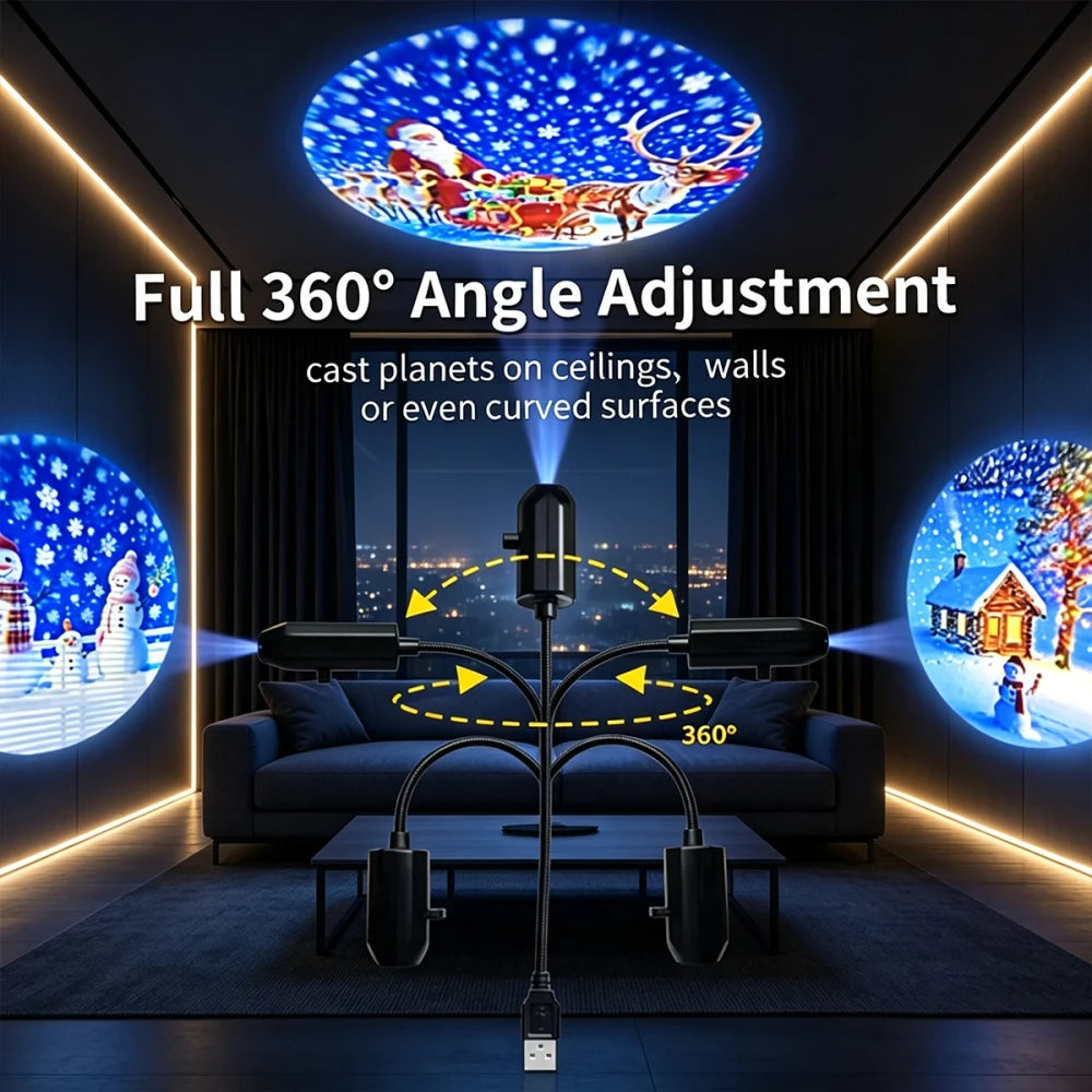 USB Powered Christmas Projector Light