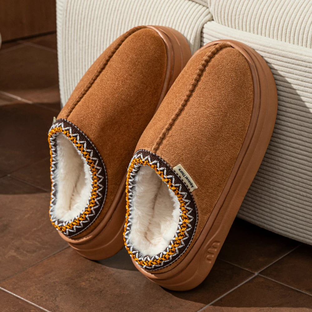 Plush Warm Winter House Slippers
