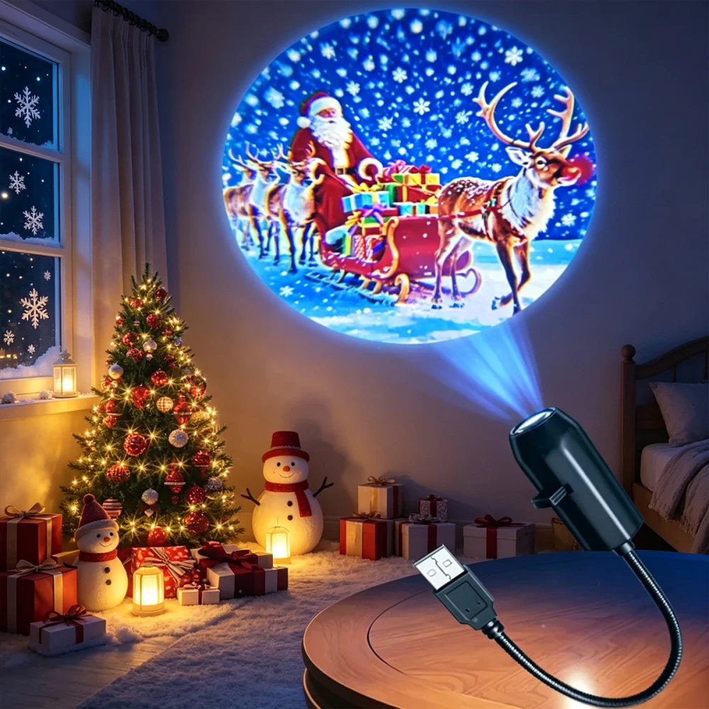 USB Powered Christmas Projector Light