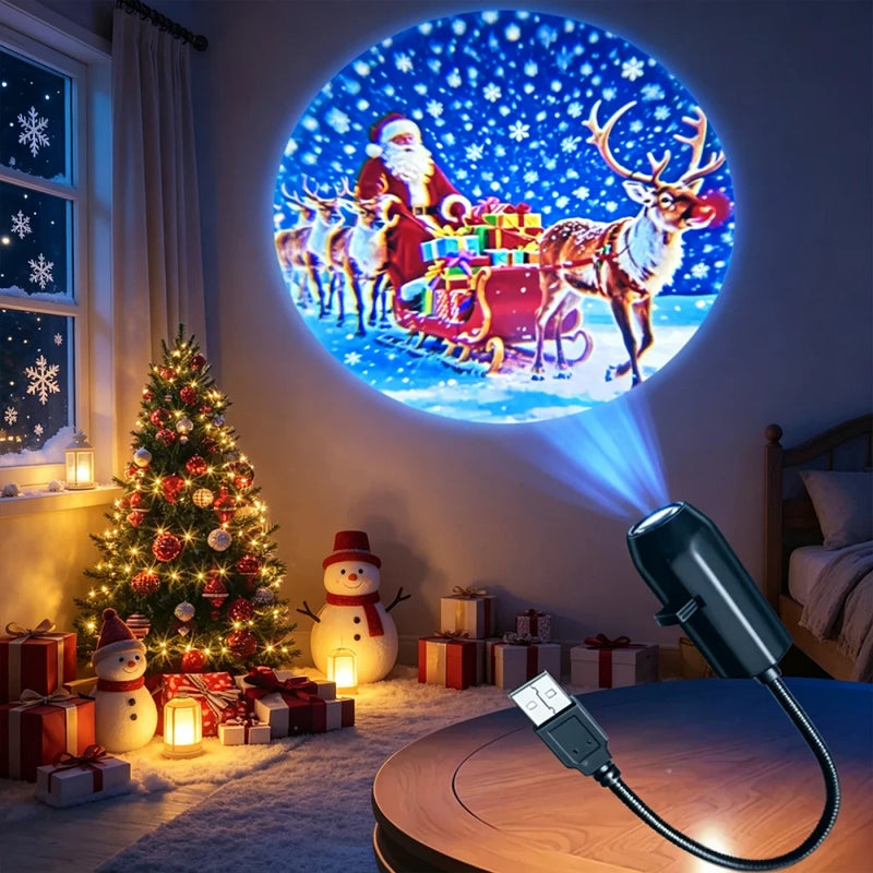 USB Powered Christmas Projector Light